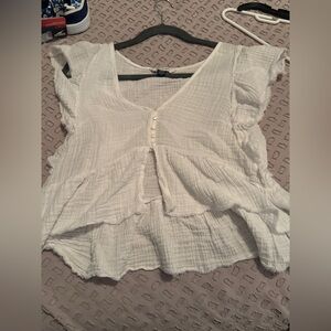 American Eagle Outfitters White Blouse